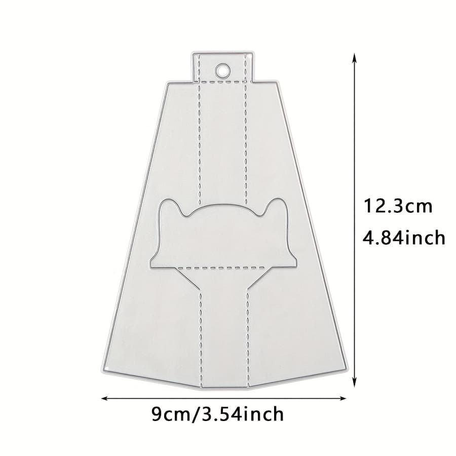 TEMU 1pc Greeting Card Holder Metal Die Cut Suitable For Diy Scrapbooking And Paper Craft Metal Cutting Dies