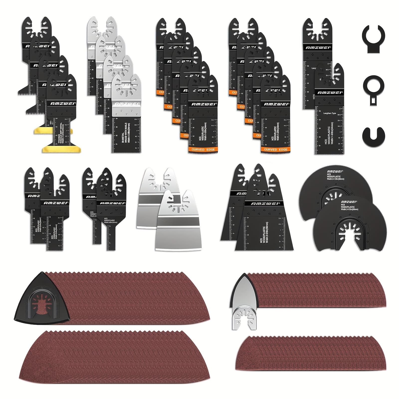 TEMU 152 Titanium Coated Oscillating Saw | Quick Release Multi Tool Kits, Metal Wood, Sandpaper, Brand