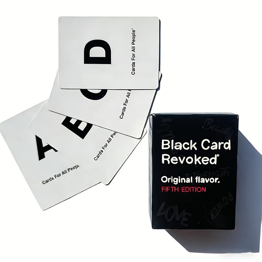TEMU Black Card Game - Hilarious Party Card Game With Black Card & Answer Cards | Dance, Sing, Laugh Challenges | , Social Events, Family | Group