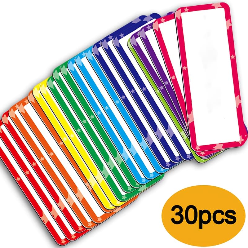TEMU 10/30 Reusable Magnetic Dry Erase Labels - Color Erasable Labels For Homework, Refrigerator Notes, Office And , 5cm * 10cm/1.97in * 3.94in, Office Supplies |