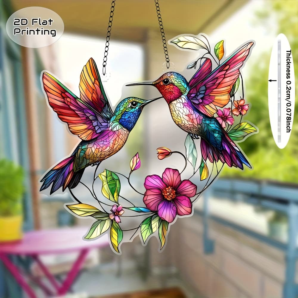 TEMU 2d Flat Products Holiday Decorations Hummingbird Christmas Ornament, Perfect Gift For Women And , Unique Festive Room And Wall Decor, Ideal Housewarming Present