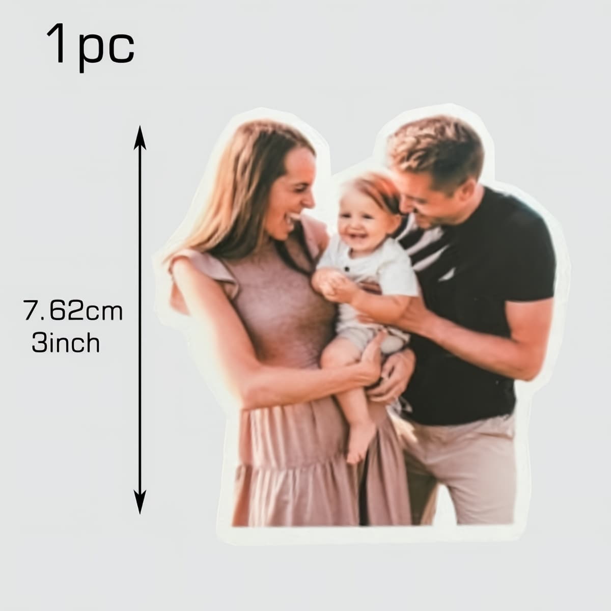 TEMU 1pc Custom Photo Sticker, Personalized Sticker, Custom Sticker, Water Bottle Sticker, Notebook Sticker, Car Sticker, Own Photo, Waterproof