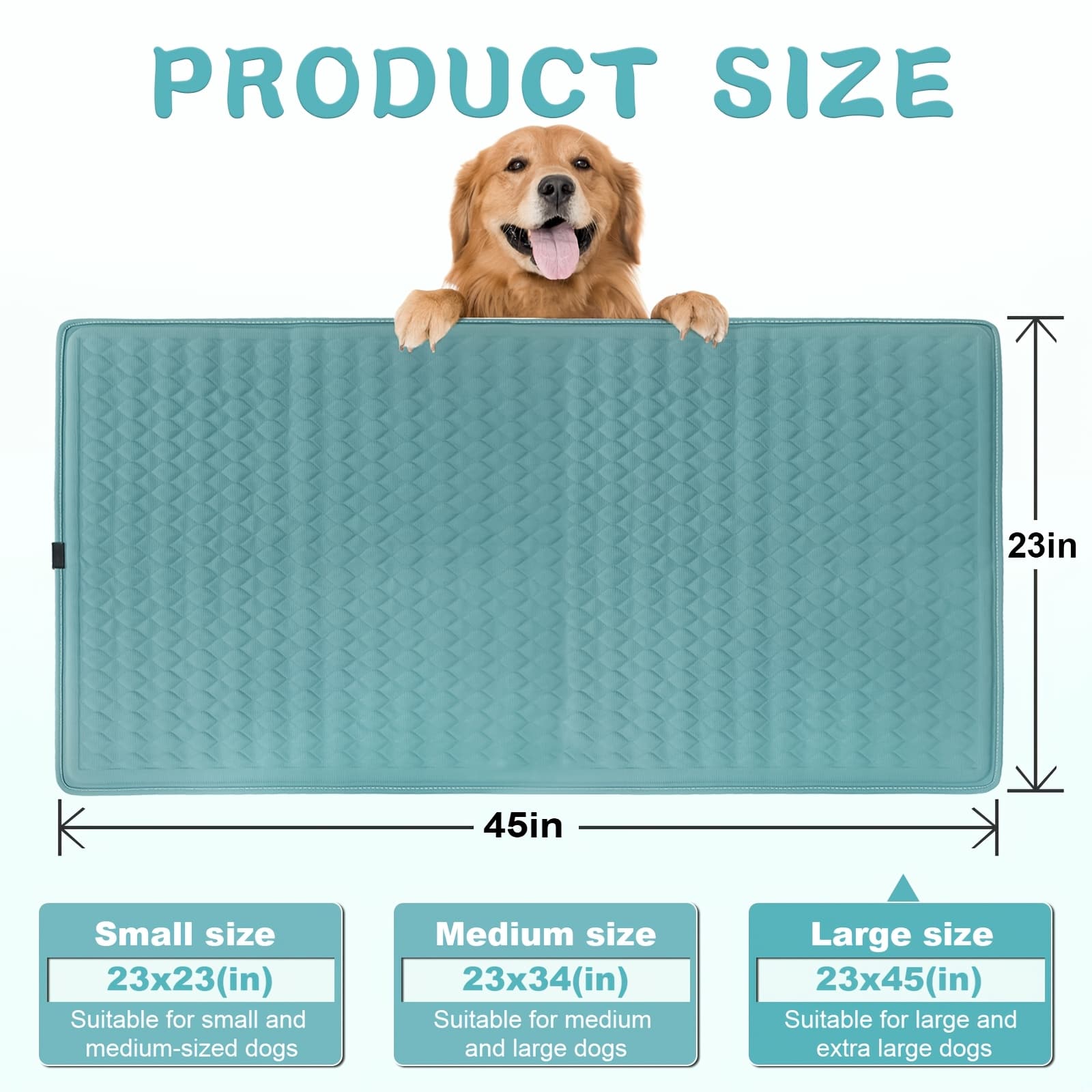 TEMU Self-cooling Cooling Pad Suitable For Of All Sizes - Breathable Pet Mat With Anti-slip, Foldable Washable Thermoregulation Bed For Crate, Bedside, Cooling For Small Medium Dogs And Puppies