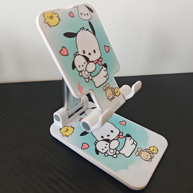 TEMU 1pc Cartoon Cute Phone New Retractable Telescopic Foldable Online Class Live Streaming Lazy Movie Watching Universal Tablet Multi-functional Desktop Stand