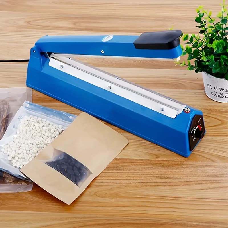 TEMU Manual Heat Sealer Machine For Food Storage Bags - Durable, Non-toxic, Easy- For Pp & Pe Bags, Ideal For Home, Retail, And Commercial Use, Bag Sealers For Food Storage