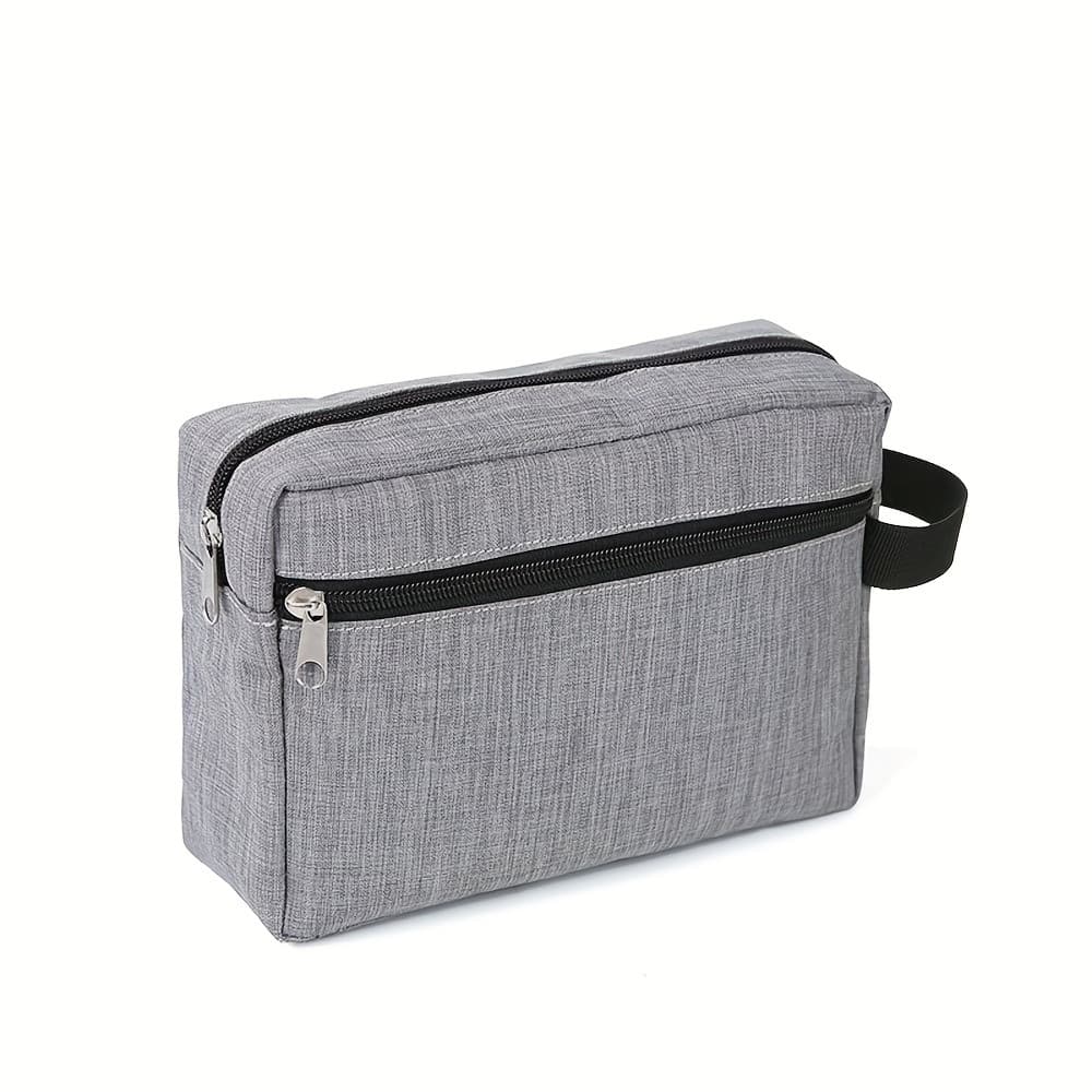 TEMU 1pc Multifunctional Toiletry Bag, Portable Makeup Bag, Large Capacity Zipper Pouch, Men's Shaving Kit, Cruise Essential Toiletry Organizer, Minimalist Storage Bag