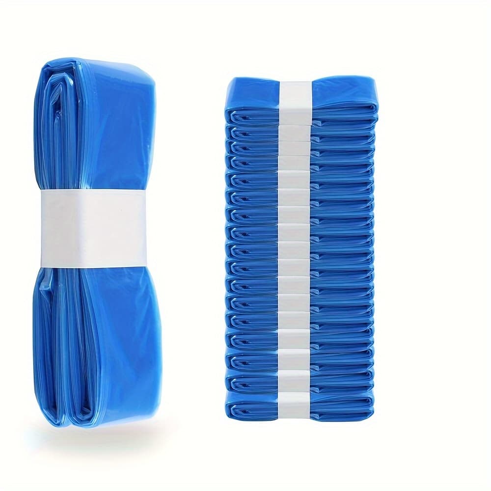 TEMU 18rolls Blue Peva Cat Litter - Compatible With Standard Litter /plus/xl, 7-layer Durability, Easy-to-use & Foldable Design For Cleaning
