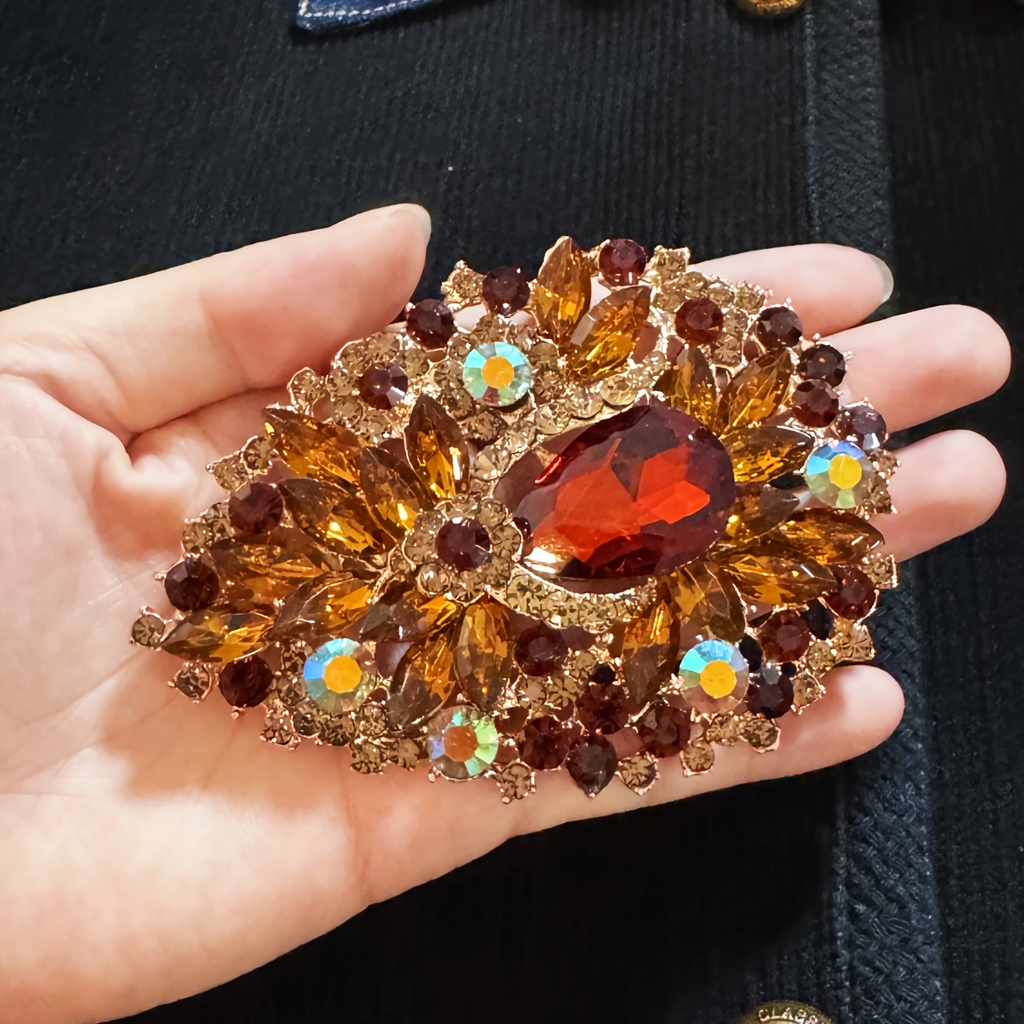 TEMU Elegant And Brooch For Women, Perfect As A Corsage Or Decorative Pin For Weddings And Formal Events