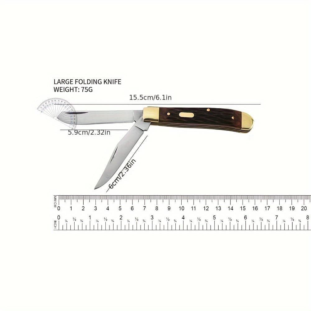 TEMU 1pc High-quality Multi-functional - Featuring A Foldable Design, A Bone-like Handle, And Structure. Perfect For Camping And Outdoor Survival, Or As A Gift For Your Boyfriend Or Father.