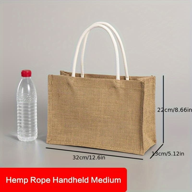 TEMU Easy Handbags, Linen Bags, Handbags, Shopping Tote Bags, Storage Bags, Suitable For Shopping, Traveling, Work, And Playing