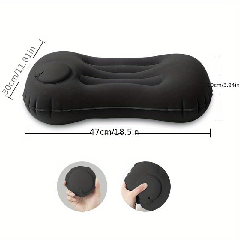 TEMU Inflatable Pillow Press Type Inflatable Pillow Multifunction Foldable Portable Work Camping