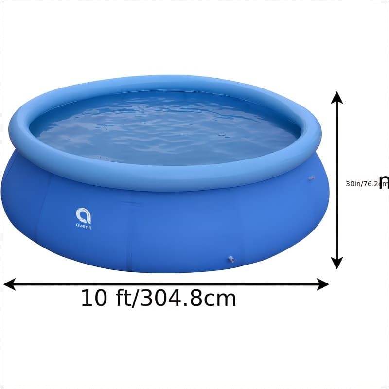 TEMU Portable Swimming Pool Circular, Puncture-resistant, And Inflatable For Quick Setup
