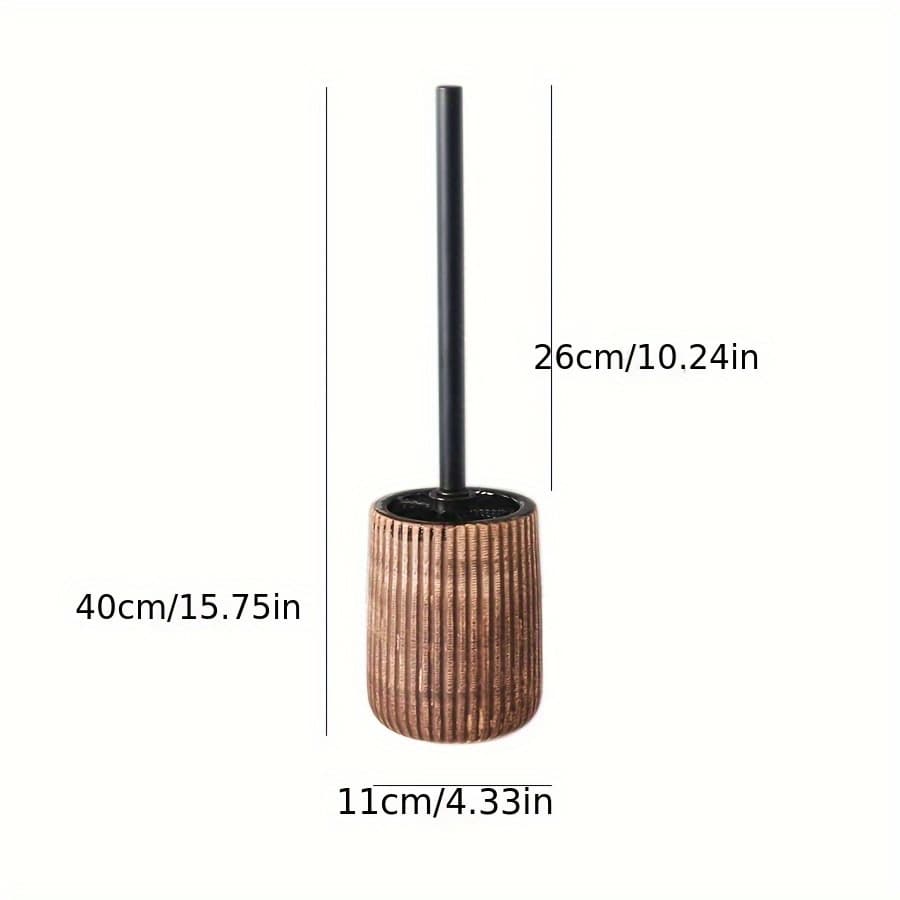 TEMU Ceramic Toilet Brush Cleaning Holder