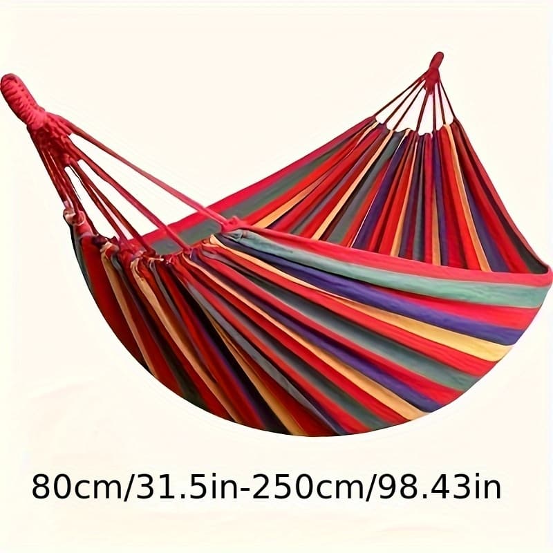 TEMU Outdoor Hammock - Includes Tree Rope And Portable Storage Bag. Supports A Weight Of 300 Catties. Features A Unique Anti-rollover Design To Address Of Traditional Hammocks Over