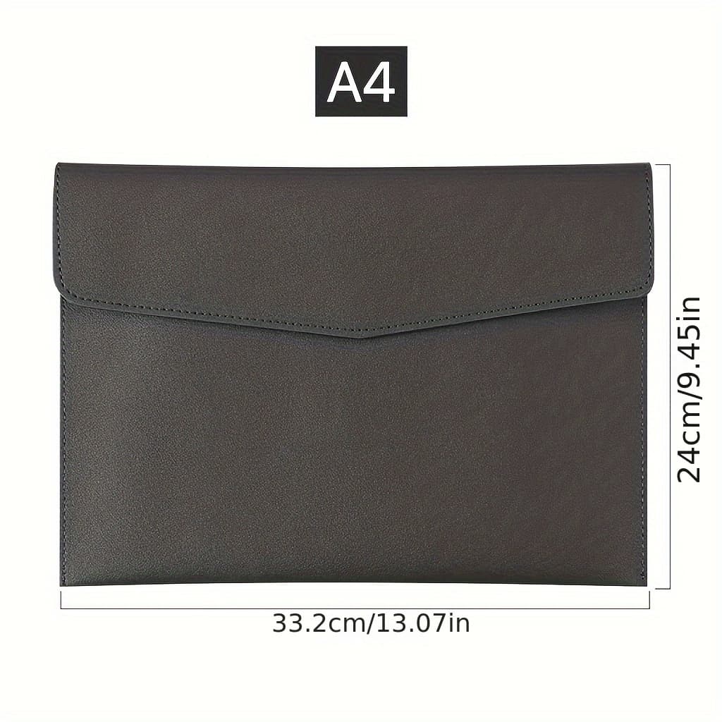 TEMU Document Bag A4 Paper File Bag File Folder Document Wrap Storage Data Bag Portable Invoice Bag School