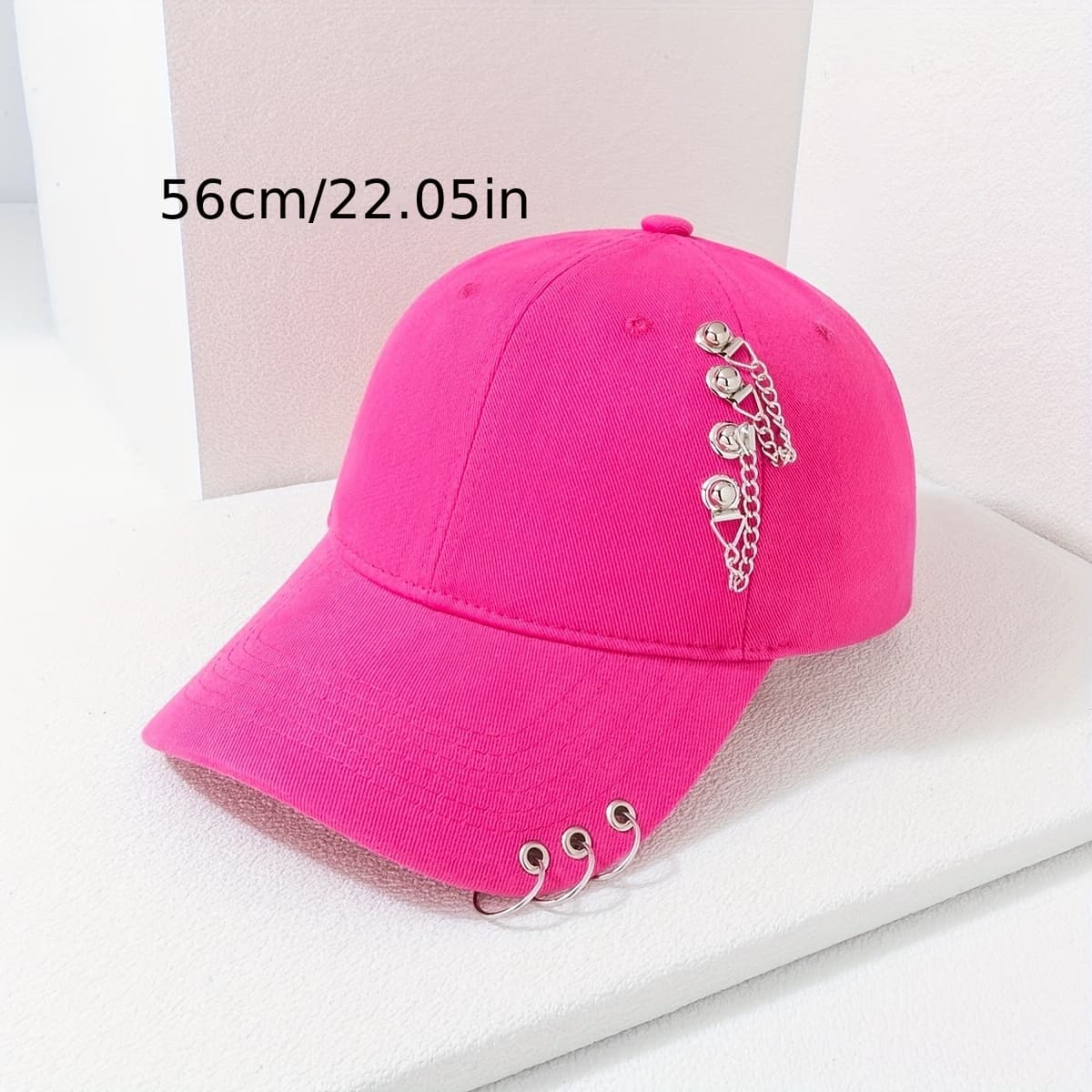 TEMU 1pc Women's Hanging Hoop Chain Hip-hop Trendy Versatile Baseball