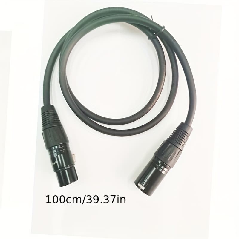 TEMU Xlr Male To Female Microphone Cable 3 Pin Mic Connector Extension Cord