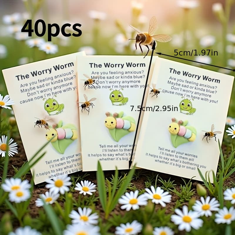 TEMU 35/40pcstravel Bees With Inspirational Quotes - Hug Cards For Decoration, Ideal Valentine's Day Gift