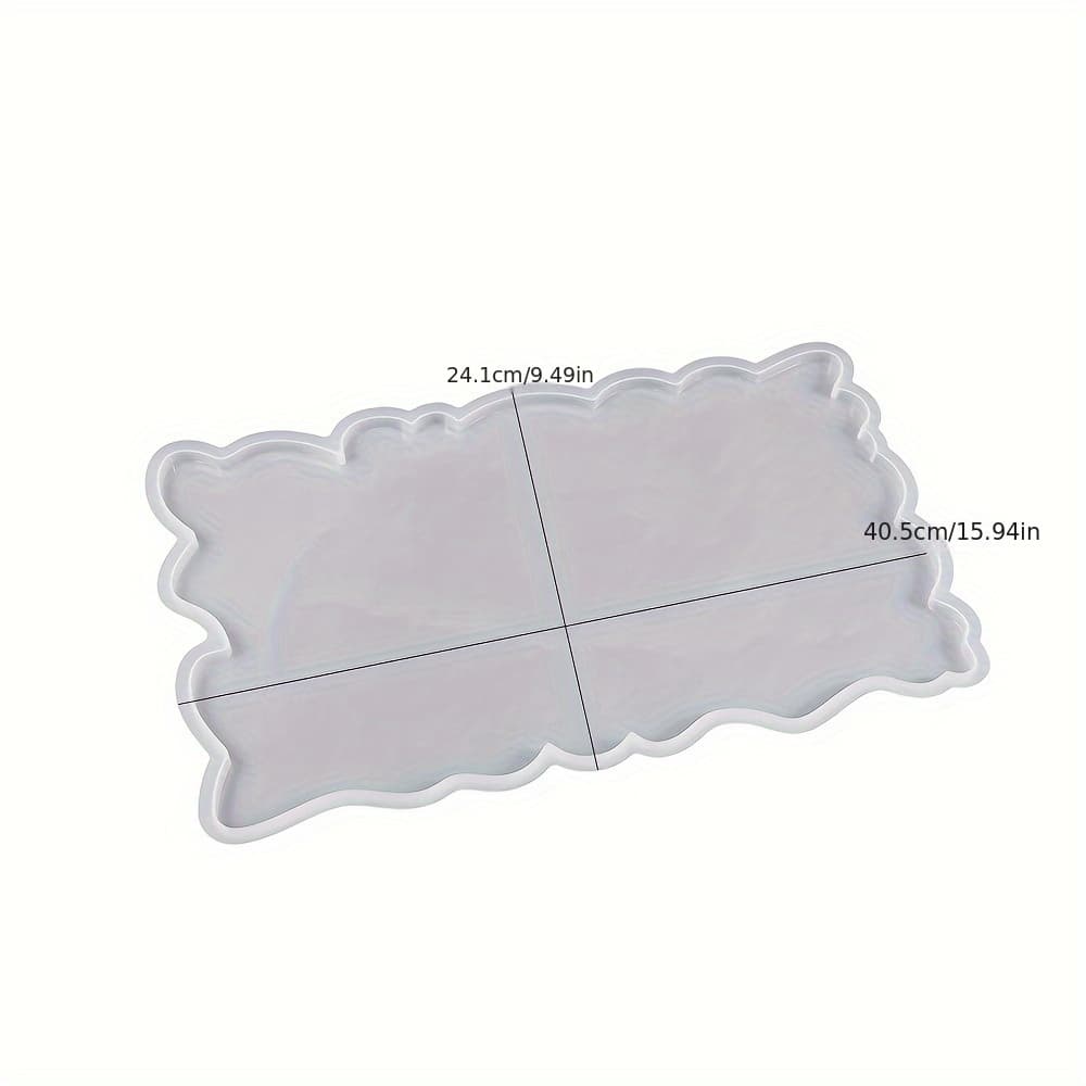 TEMU Resin Tray Molds Silicone Rectangle Tray Molds For Epoxy Resin Large Silicone Tray Mold With Handles Resin Tray
