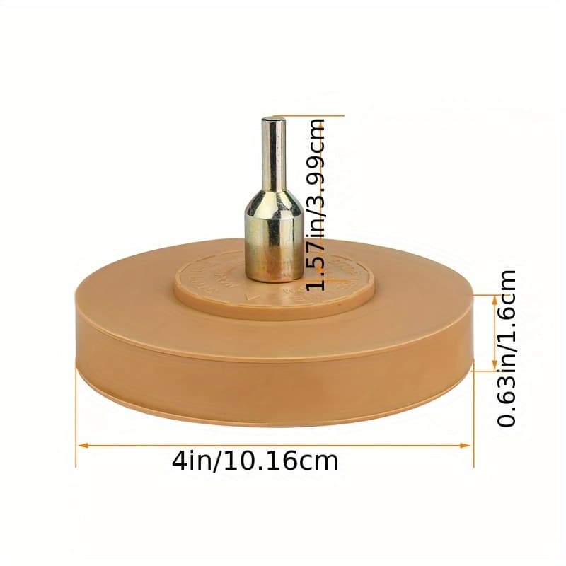 TEMU 1pc Decal Remover Eraser Wheel Car Polishing Kit Adhesive Sticker Pinstripe Clean Rubber Grinding Wheel