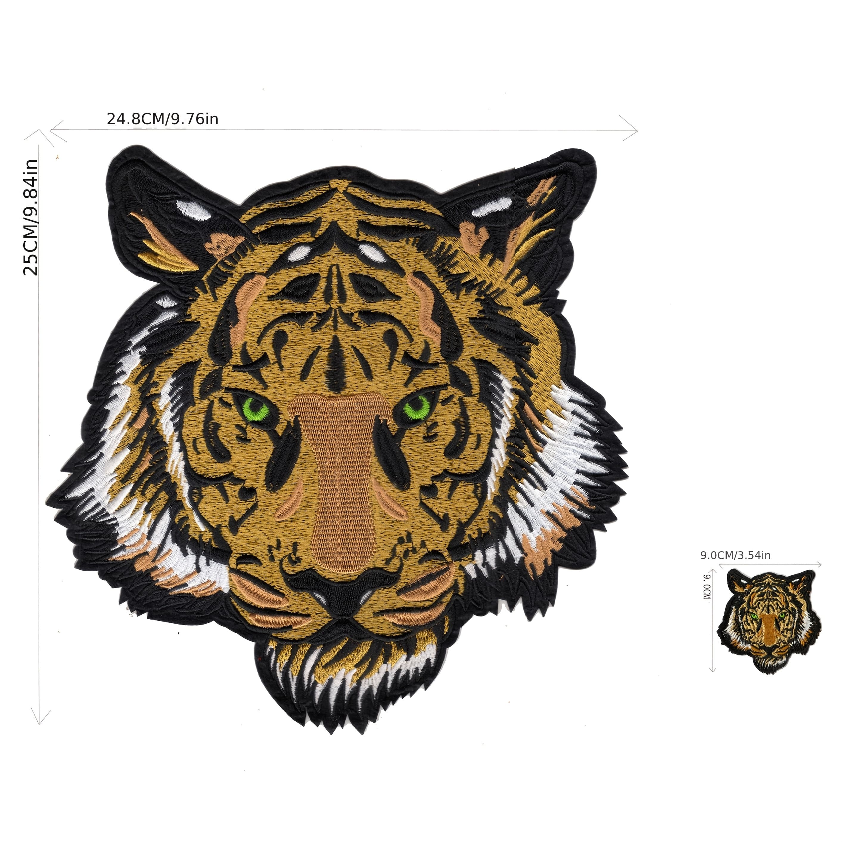 TEMU A Set Of 2 Badges Featuring A Large And A Small Design, Suitable For Sewing Or Ironing On As Embroidered Patches