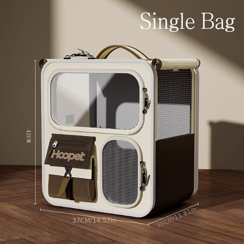TEMU Cat Bag Outdoor Portable Cat Backpack Pet Trolley Case Shoulder Bag Multi Cat Large Capacity Luggage