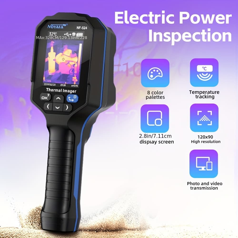 TEMU Noyafa Nf-521 Industrial Thermal Imaging Device, 32* 32pixels Resolution 16 Gb Memory Card Thermal Imaging Camera With 2.4 Inch Lcd Display