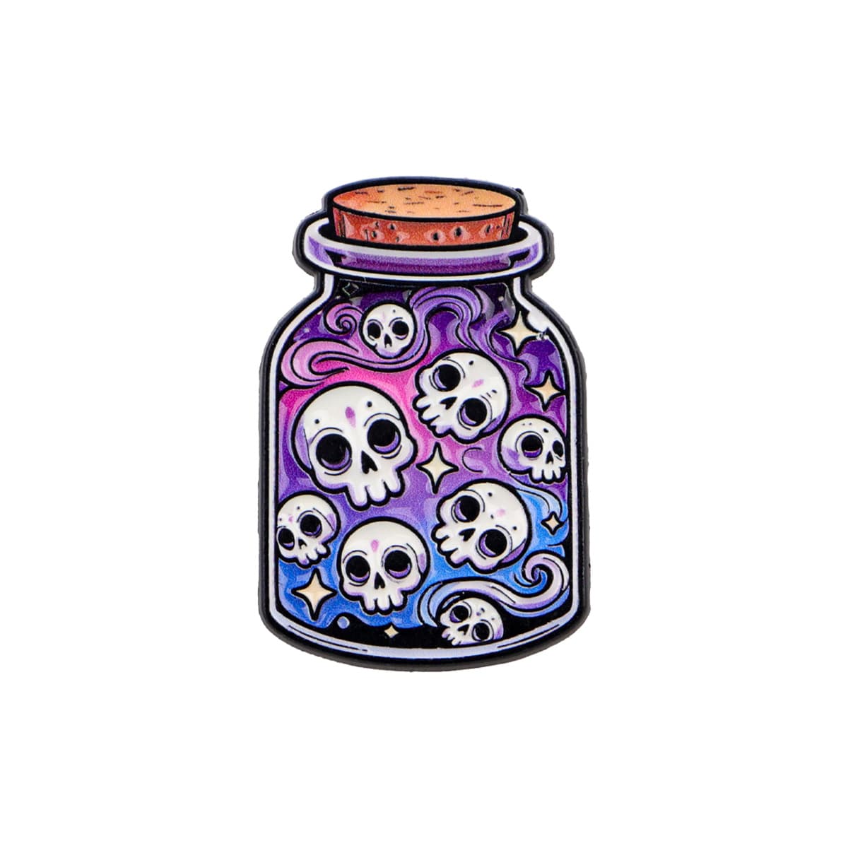 TEMU 1pc Skull Potion Enamel Pins Punk Brooches Lapel Badges Briefcase Backpacks Accessories Decoration Jewelry Gift