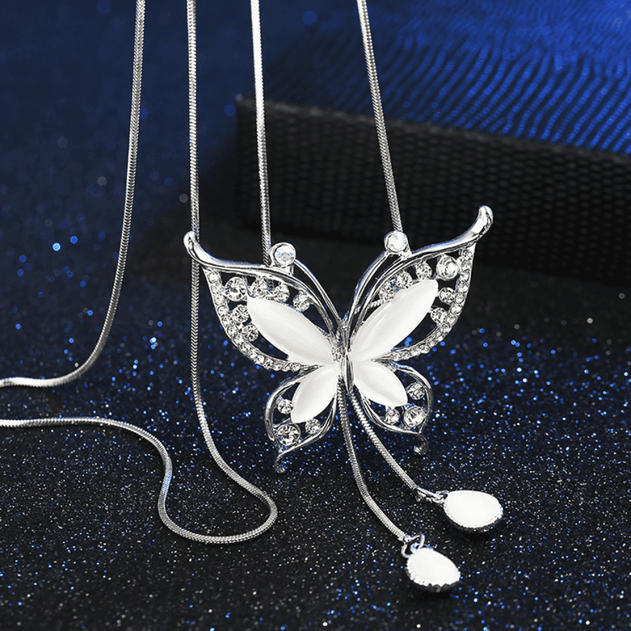 TEMU 1pc Elegant Y-shaped Necklace With Pendant - Long, Dangling & Alloy Chain, , Accessory|yshaped Chain| Pendant, Jewelry