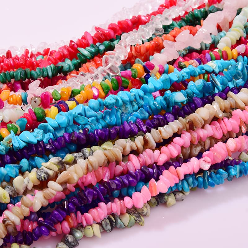 TEMU 50pcs Natural Crystal Agate Gravel Irregular Shaped Bracelet Necklace Accessories