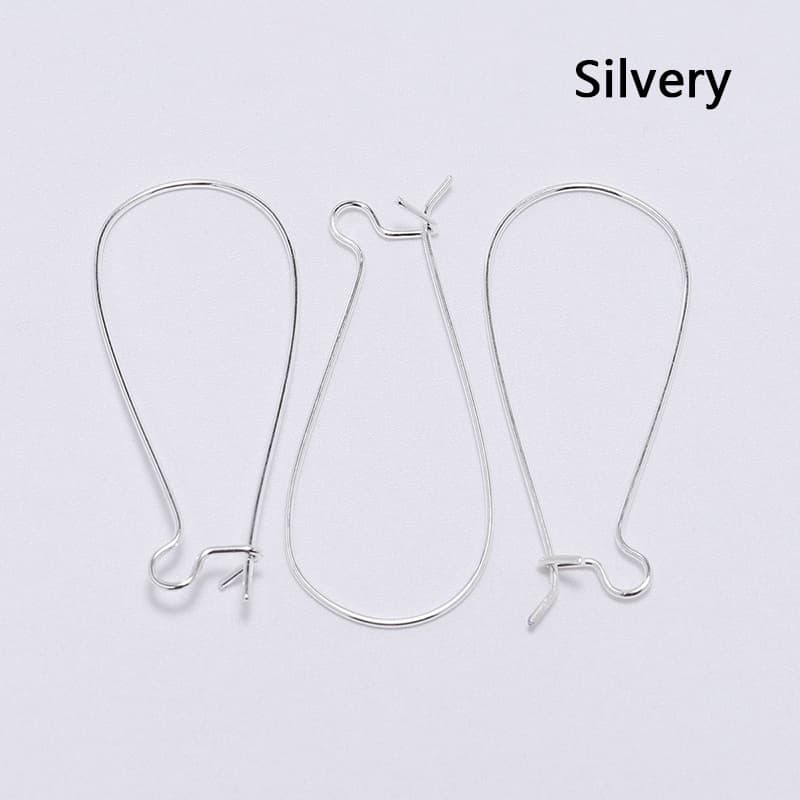 TEMU 50pcs/pack French Lever Earring Hooks Ear Wires Earrings Findings For Earrings Making Accessories Supplies