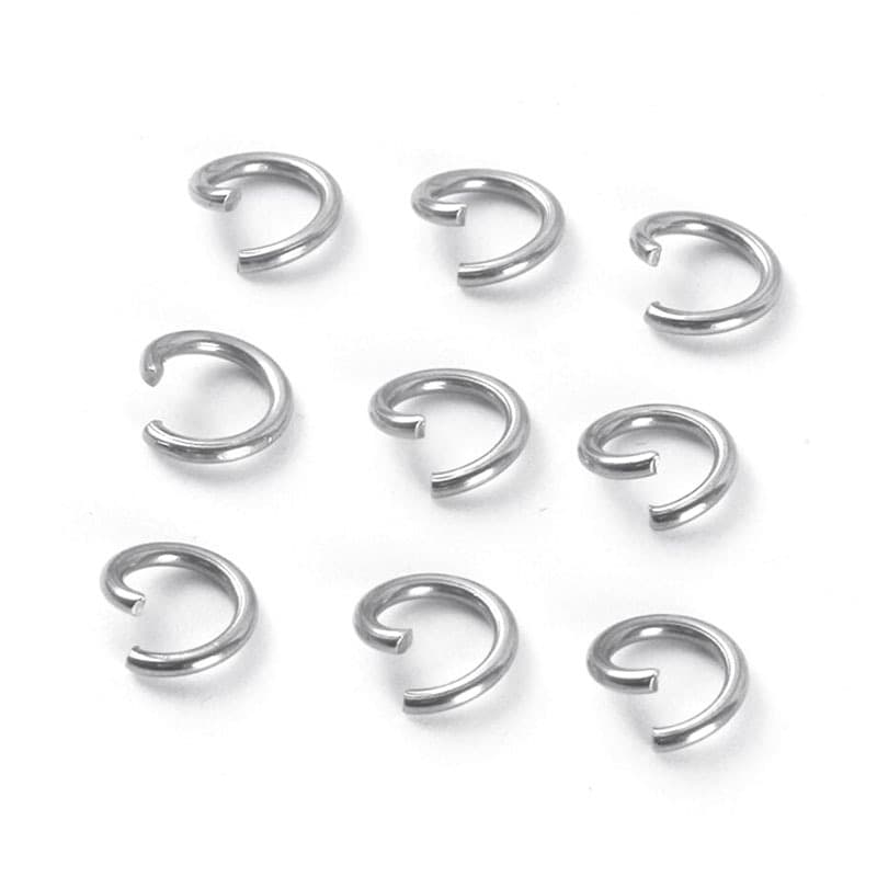 TEMU 500pcs Golden And Silvery 4-8mm Jump Rings Accessories Necklace Bracelet Earring Connector O-ring Open Link Loop Ring