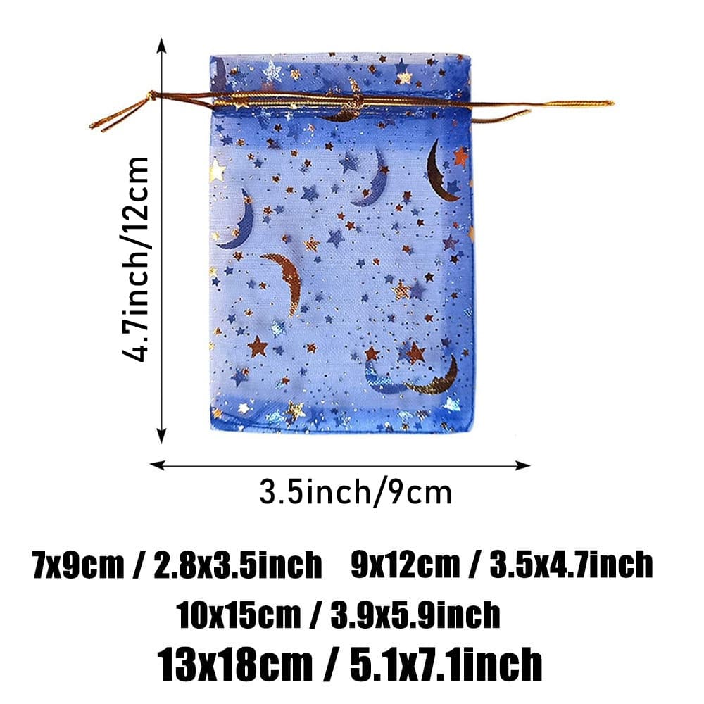 TEMU Gift For Her/him 200pcs Of Sheer Organza Bags With A Mixed And , Perfect For Jewelry Gifts, Party Favors, Candy Pouches For Weddings, Valentine's Day, And Christmas
