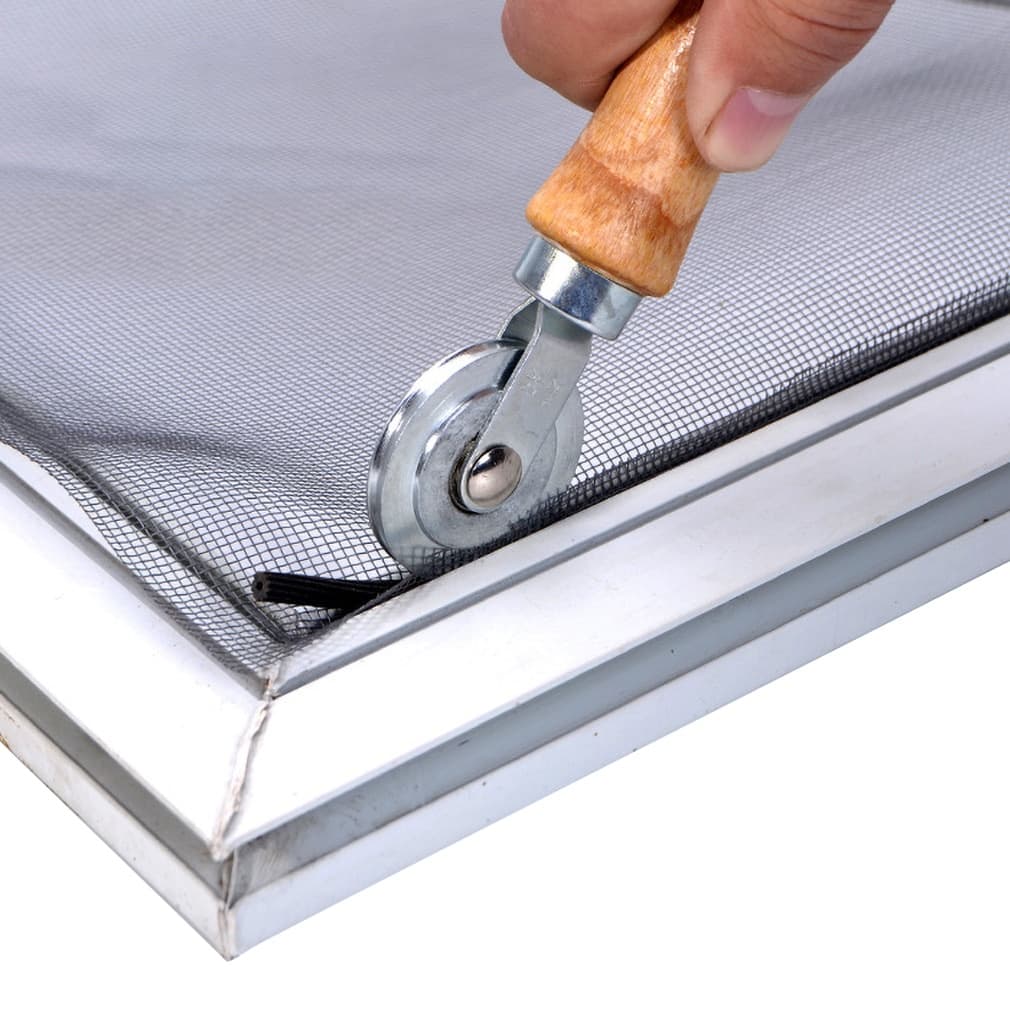 TEMU Durable Handheld Roller Tool With Wooden Handle And - Perfect For Double Window And Screen Door Installations, Application