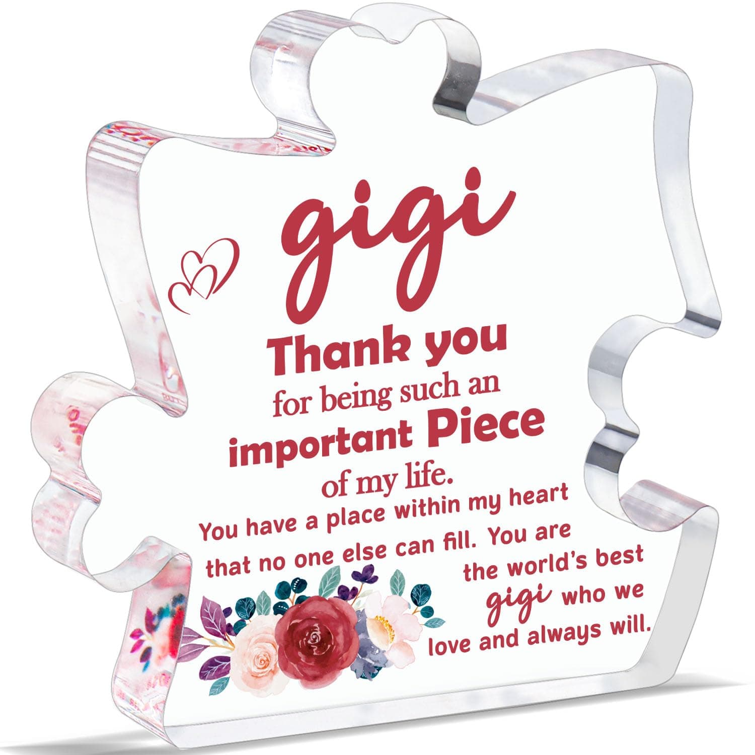 TEMU 1pc, Grandma Gifts, From Grandkids, Birthday Day Christmas Thanksgiving Present For Grandma Gift Idea, Thank You Acrylic Decoration Sign/plaque
