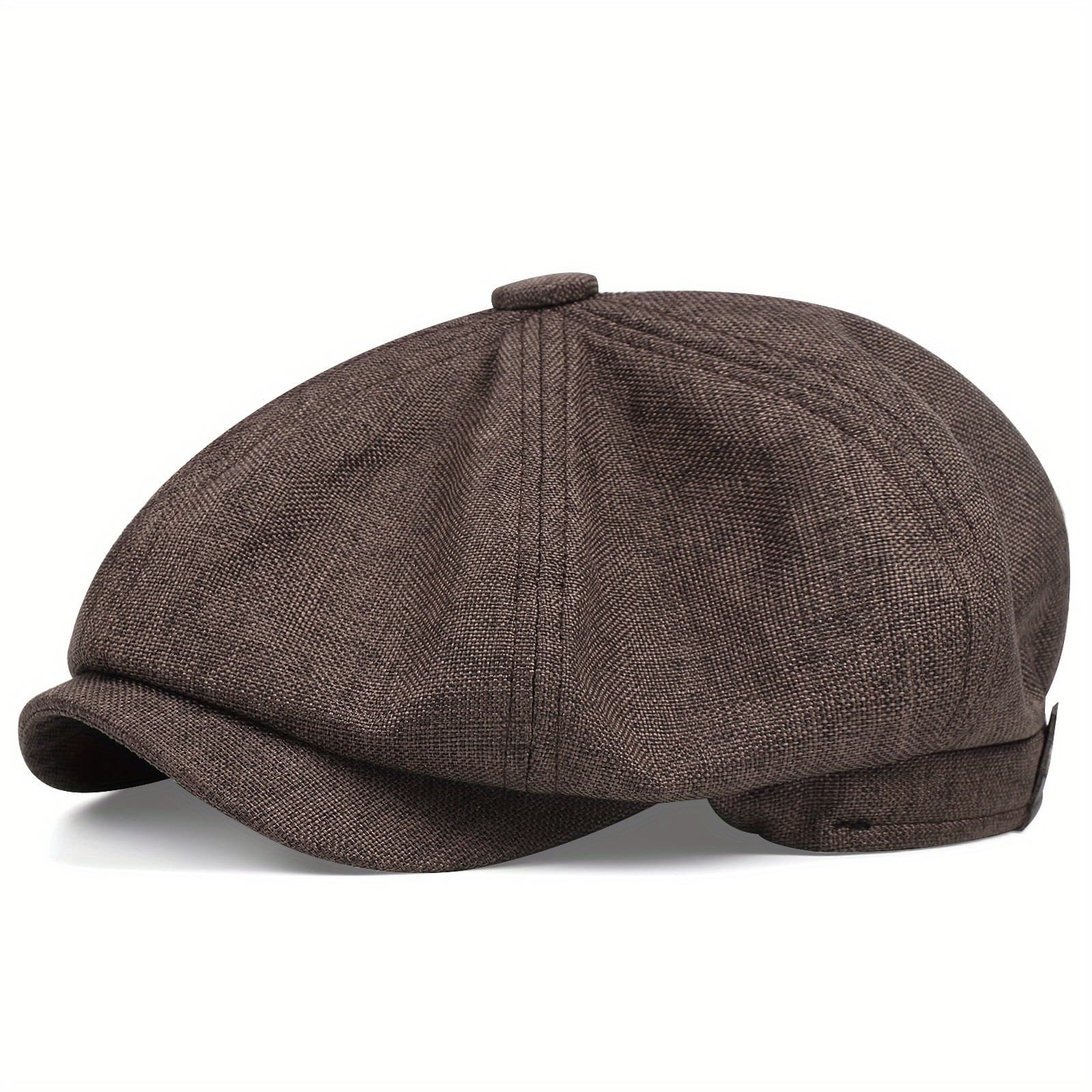 TEMU 2023 's Octagonal Newsboy , A British Casual Flat , Driving Hat