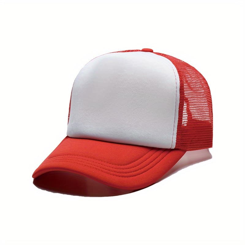 TEMU 2 Baseball , Breathable Mesh Sunscreen Trucker Hat, Unisex Adjustable Dad Hat For Outdoor Golf Tennis Running