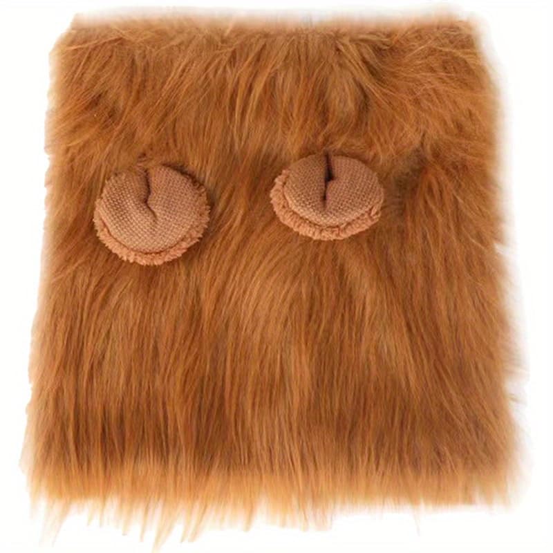 TEMU Lion Mane Dog Costume, Lion Mane, Simulation Lion Wig Suitable For Medium To For Large Dogs, Halloween Costume For Large Dogs, Lion Mane For Dogs, Halloween Costume For Dogs
