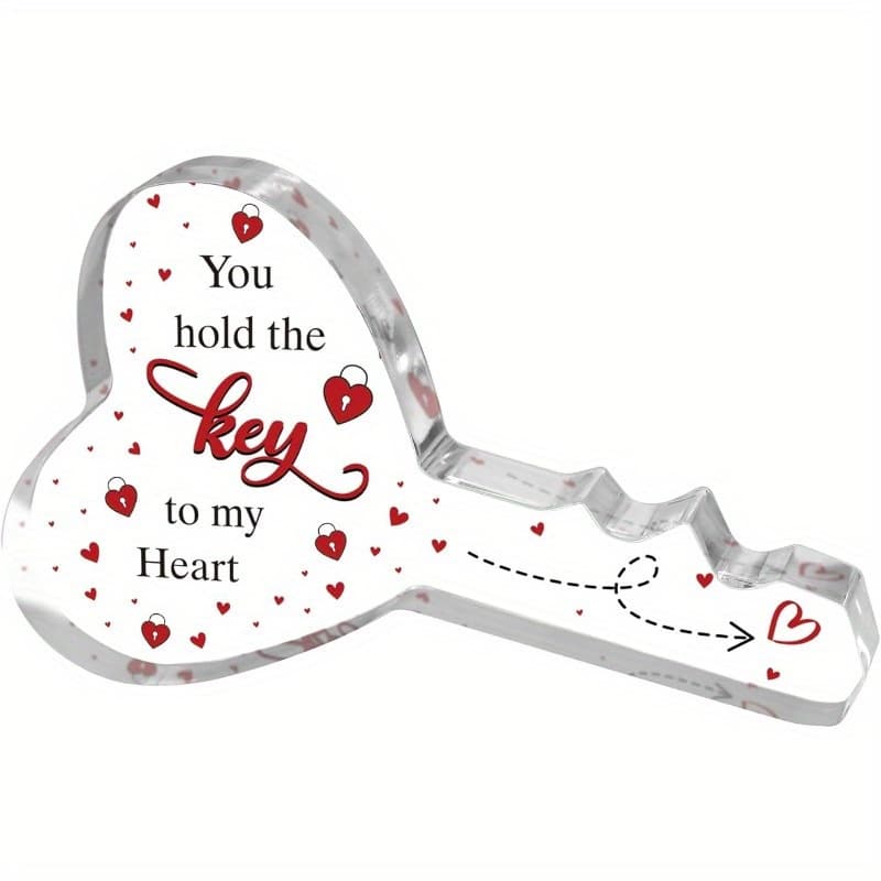 TEMU 1pc, Key-shaped Plaque Gifts For Boyfriend Girlfriend, Valentines Gifts For Him Her, Birthday Gifts For Women Men, Anniversary For Men Gifts, Mens Valentines Gifts