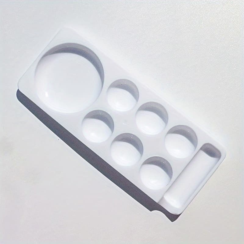TEMU Nail Art Mixing Palette, Acrylic Nail Polish Holder, Manicure Tool With Color Mixing Wells, Gel Display Stand For Salon & Home Use