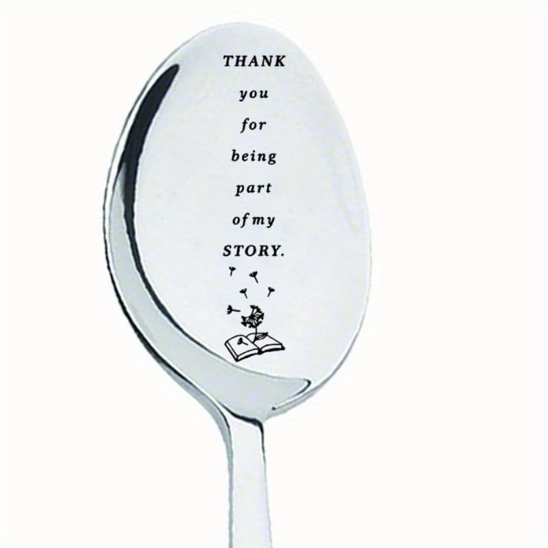 TEMU With Gift For Teachers Students Book Lovers Readers, Gifts For Retirement Birthday Day | Stainless Steel Coffee Spoon