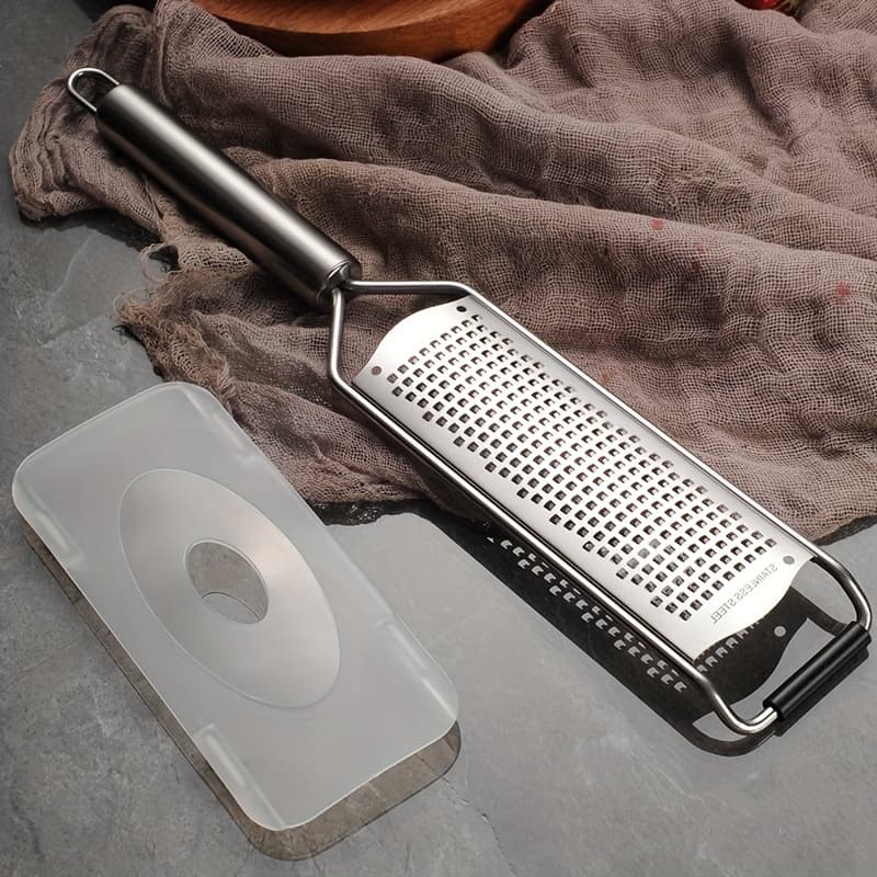 TEMU 1pc, Lemon Zester, Cheese Grater, Multifunctional Stainless Steel Garlic Grater, Manual Ginger Grater, Household Creative Cheese Grater, Vegetable Grater, Kitchen Supplies, Kitchen Gadgets