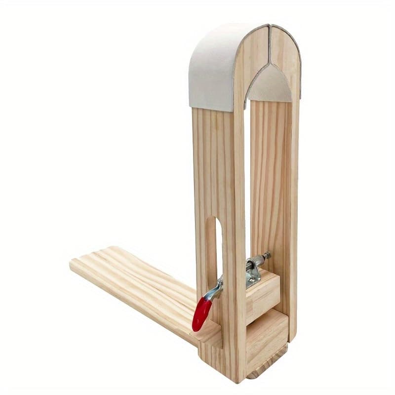 TEMU Leather Stitching Pony, Diy Leather Stitching Clamp With Pu Leather, Wood Pony Horse Clamp