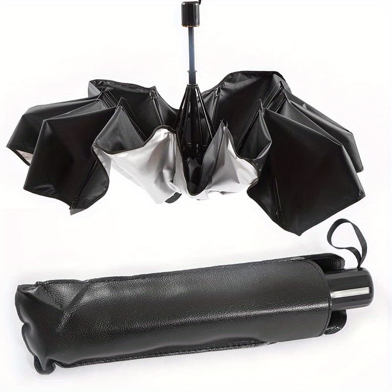 TEMU 1pc Extra Large Car Sun Umbrella With Retractable Heat Insulation Windshield Sunshade, Fit For Uv Protection , Rvs And Cars