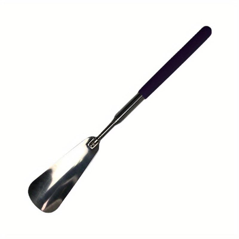 TEMU Stretchable Metal Shoehorn, Long Handle Adjustable Shoe Horn For Men Women