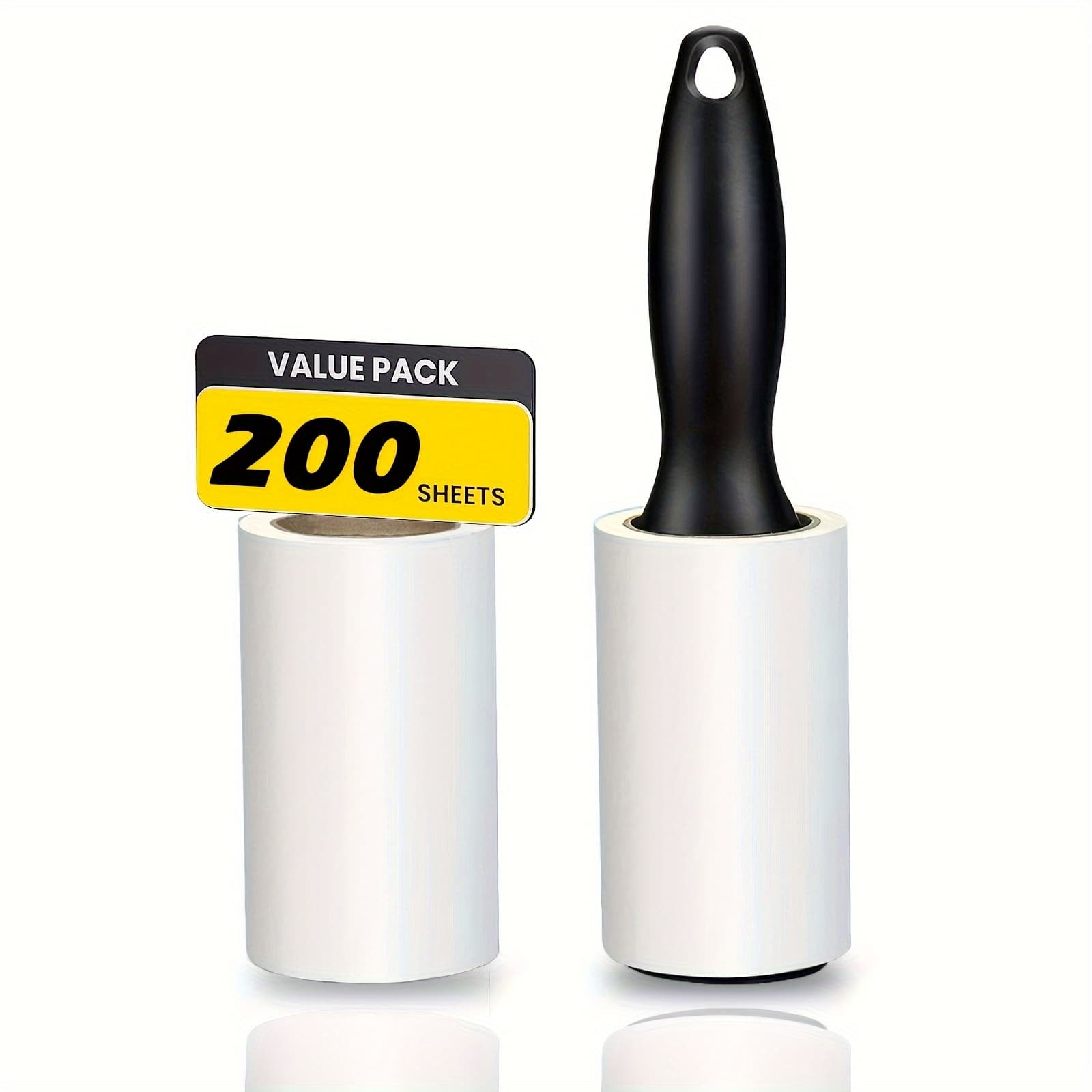 TEMU Pet Hair Remover, Removable Adhesive Replacement Paper, Extra Sticky For Clothes, Furniture, And Rugs, Easy To Remove Hair, Hair Remover For Clothes, Pet Hair Cleaning