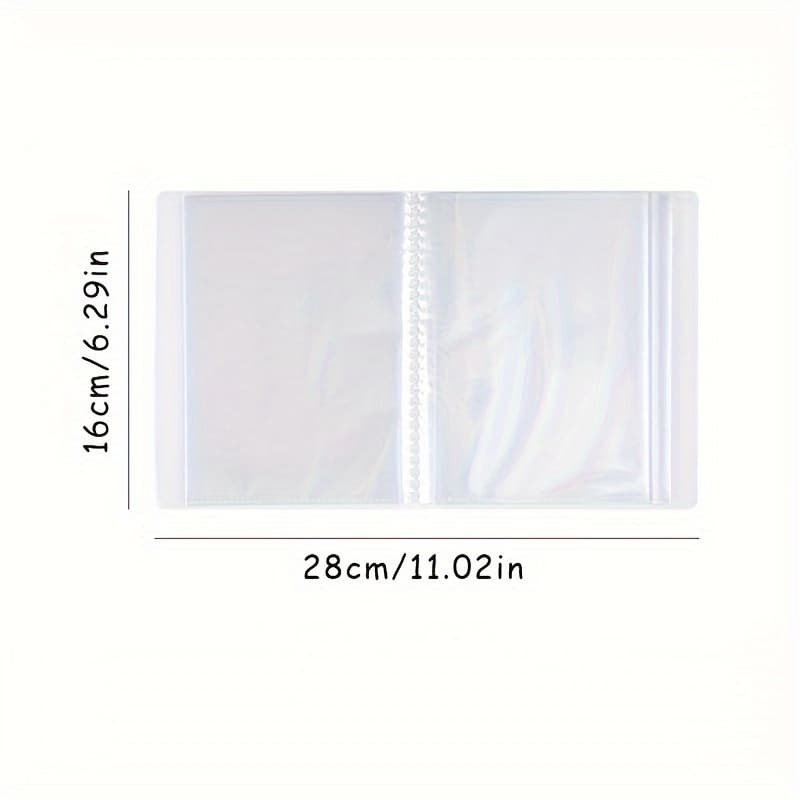 TEMU 40pcs Large Capacity Sticker Book Storage Book. Tape Photo Sticker Card Invoice Note Collector Album, A6 Clip-on Bag File Storage Book Holder For Classroom, Home, Office And Travel