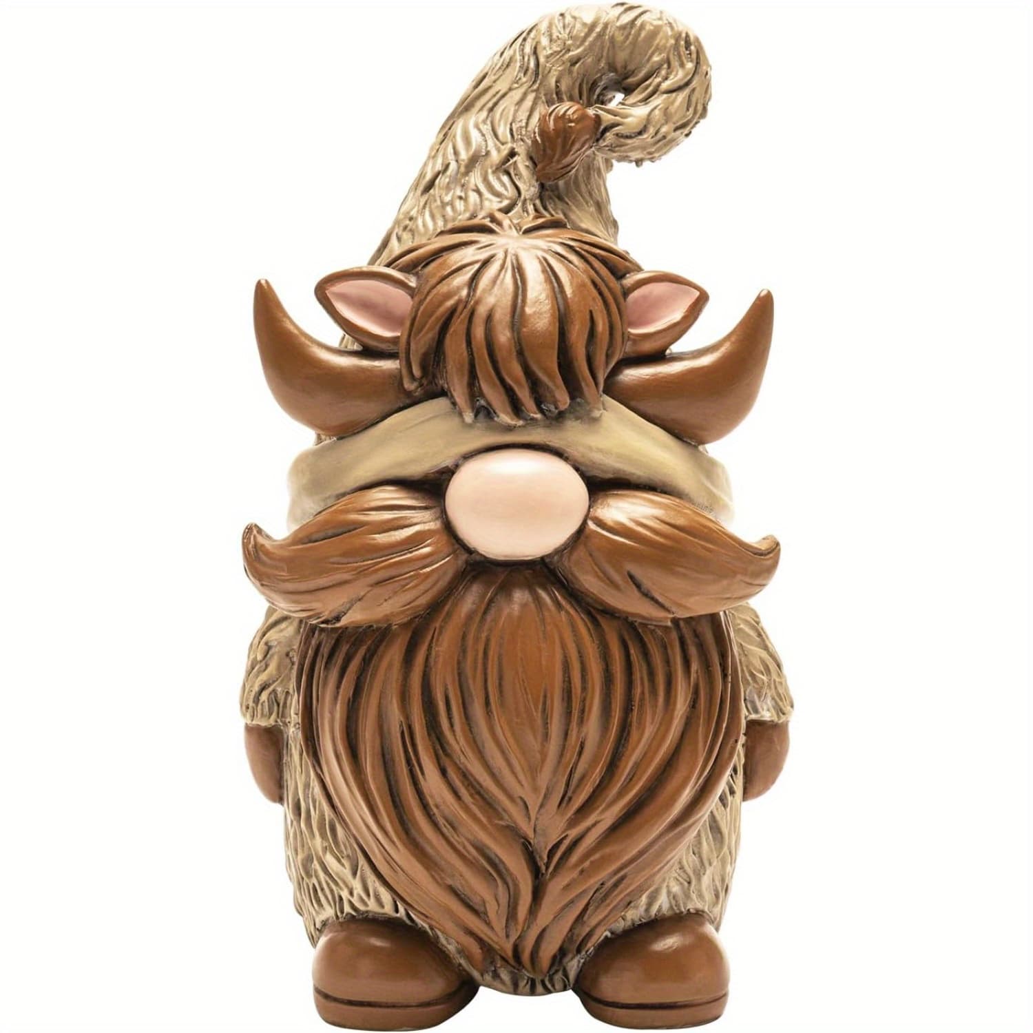 TEMU Scottish Highland Cow Gnome Figurine Decor Home Kitchen Office Table Tiered Tray Resin Decoration Small Statue Gifts