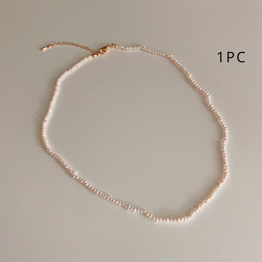 TEMU Natural Pearl Necklace 44 Cm (freshwater Pearls) Pearl Necklace