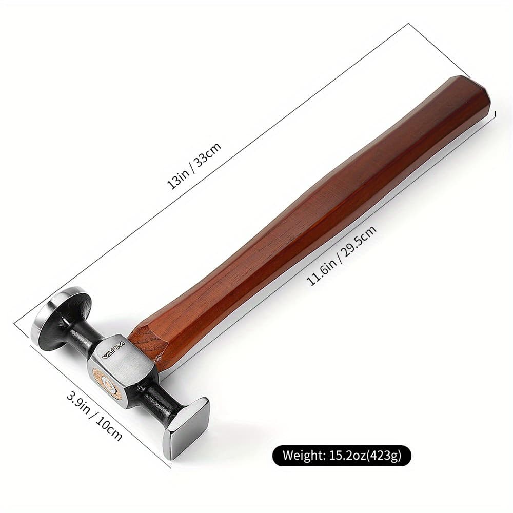 TEMU Mallet Hammer Carbon Steel Double Head Hammer Hammer For Professional Leather Craft Tool